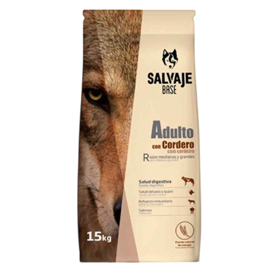 Salvaje Adulto Con Cordero 15 Kg